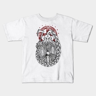 Viking berserker warrior Kids T-Shirt